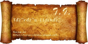 Törös Ildikó névjegykártya